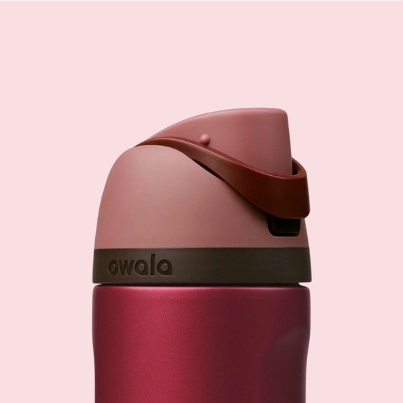 🎄RARE Special Edition Christmas Owala FreeSip 24oz Poinsettia Metallic Red - Picture 3 of 6